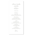 Sophisticated Wedding Menus | Graceful Chic