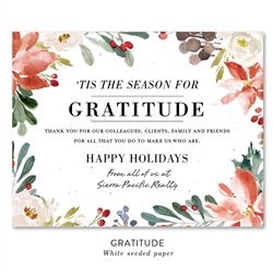 Gratitude Season Business Holiday Cards | seeded paper