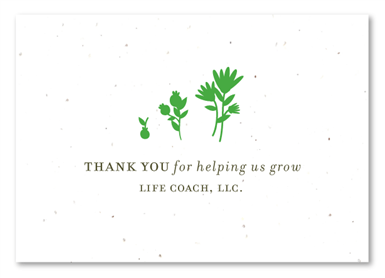 Plantable Thank you cards | Grow my Business