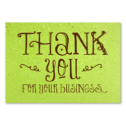 Plantable Business Thank you cards ~ Happy Board by Green Business Print