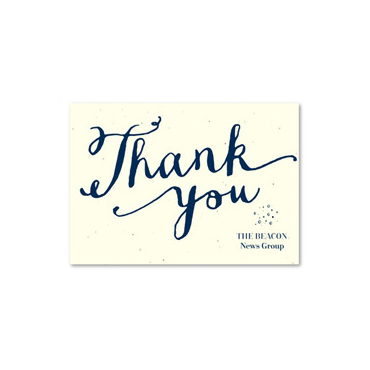 Hand-written Business Thank you cards ~ Heartfelt by Green Business Print