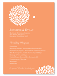 Unique Wedding Programs Hearts in Bloom by ForeverFiances