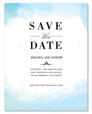 In the Clouds Wedding Save the Date cards