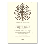 Tree of life Bar Mitzvah Invitations | Kether Tree