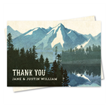 Lake Tahoe Thank you cards on vintage 100% recycled paper.