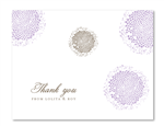 Recycled Thank You Cards ~ Lolita (100% recycled paper lavender green)