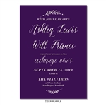 Purple Wedding Invitations | Loving Type