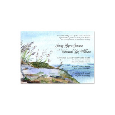 Watercolor Wedding Invitations Nantucket