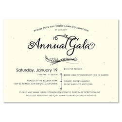 Unique Business Invitations on plantable paper ~ Natural Gala by Green Business Print