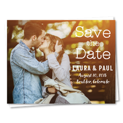 Photo Wedding Save the Date | Rustic Love (100% recycled paper)