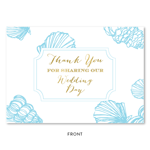 Sea Shell Thank you cards Greeting by ForeverFiances