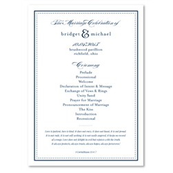 Unique Wedding Programs Sophisticated by ForeverFiances