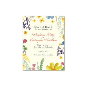 Wildflowers Summer Save the Date Cards | Summer Stories