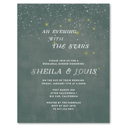 Sweet Evening Rehearsal Dinner Invitations