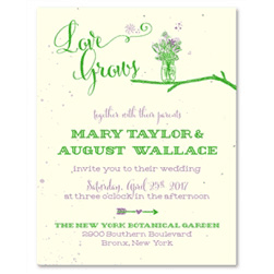 Affordable plantable Wedding Invitations | Sweet & Perched