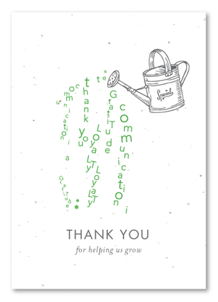 Business Thank you notes | Watering Can