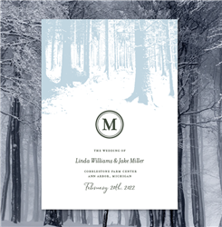 Winter Forest Wedding Programs (recycled)