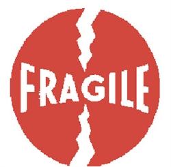 DL-1140: 4" X 4" FRAGILE LABEL
