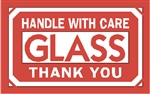 DL-1230: 3" X 5" HANDLE WITH CARE GLASS