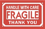 DL-1250: 3" X 5" HANDLE WITH CARE FRAGILE