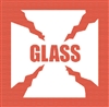 DL-1281: 4" X 4" GLASS LABEL