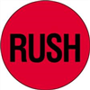 DL-1740: 2" FLUORESCENT RED RUSH CIRCLE