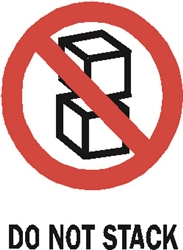 DL-4090: 4" X 6" DO NOT STACK LABEL