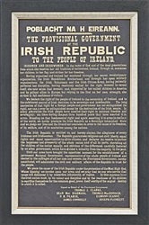 1916 Irish Proclamation painted on slate by Artist Morgan nic Iomhair