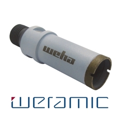 1" Weramic CNC Core Bit 1/2 Gas