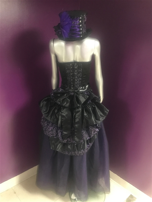 Bustle Belt Purple Swirl â€“ The Bustle belt is the perfect accessory to giving it that Victorian flare or a more Burlesque look.