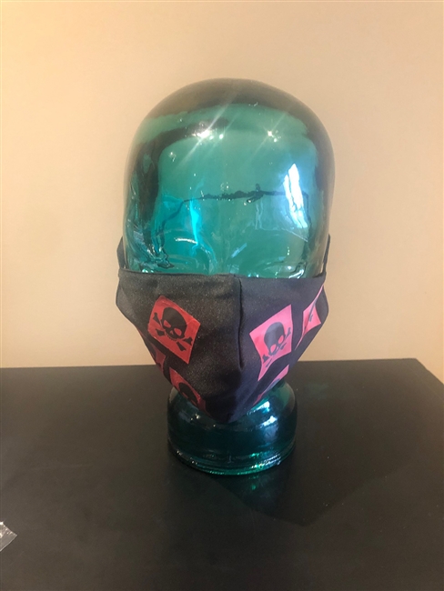 FACE MASK RED SKULL