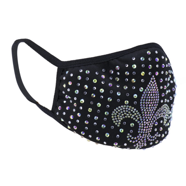 FLEUR-DE-LIS RHINESTONE MASK