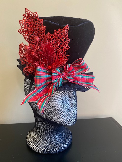 HOLIDAY HAT 2-CELERATE IN STYLE WITH THIS ONE OF A KIND MINI HAT!