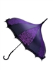 UMBRELLA ROSE DAMASK PURPLE  HILARY'S VANITY