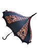 Umbrella Orange Halloween Damask