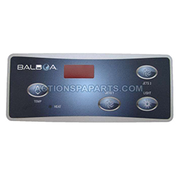 Control Panel, Balboa, Overlay, Duplex Digital LED, 4 Button