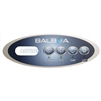 Control Panel, Balboa, Overlay, Mini-Oval LCD ( 1 Pump, Blower, Light)