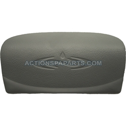 Pillow, D-1, Curved W/Logo, Grey