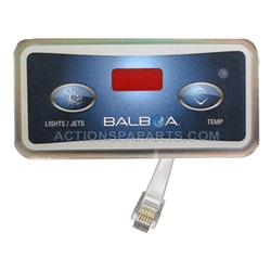 Control Panel, Balboa, Lite Digital, 2 Btn 6 Pin **NLA**