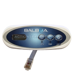 Control Panel, Balboa, Mini Oval, 3 Button (Jet 1, Temp, & Light)