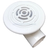 Drain Assembly, Waterway, Low Profile, Large Face, 1/2"S Ell, White