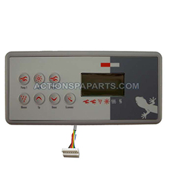 Control Panel, Gecko, TSC-8-GE2, 7 Button Panel with 8 Pin Connector