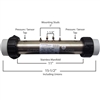 1.0KW Heater Assembly, Flo-Thru, Therm Core, 11"