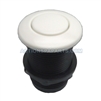 Air Button, #15, White 1-3/8 Mounting Hole