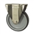 Metric Stainless Steel Rigid Caster with Top Plate and Polyurethane Wheel