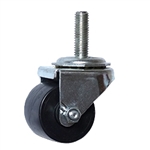 threaded stem polyolefin wheel low profile business machine caster