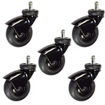 Black Heavy Duty Chair Casters