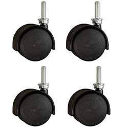 Pacer threaded stem  floor safe casters