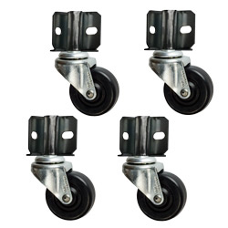 inside corner mount Soft Rubber Tread Furniture Casters