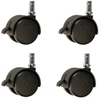 nylon chair casters with brake